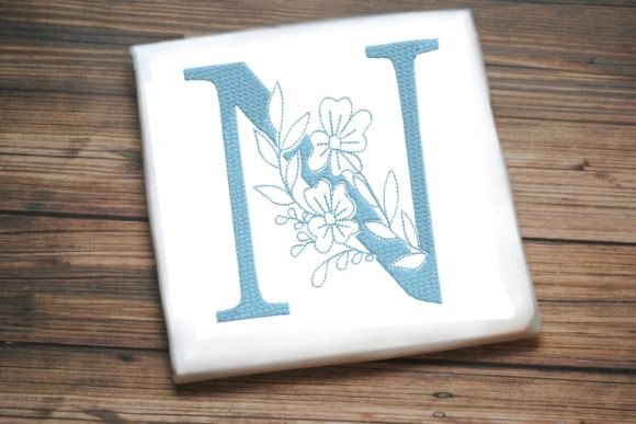 N Floral Monogram: Holiday Embroidery Review