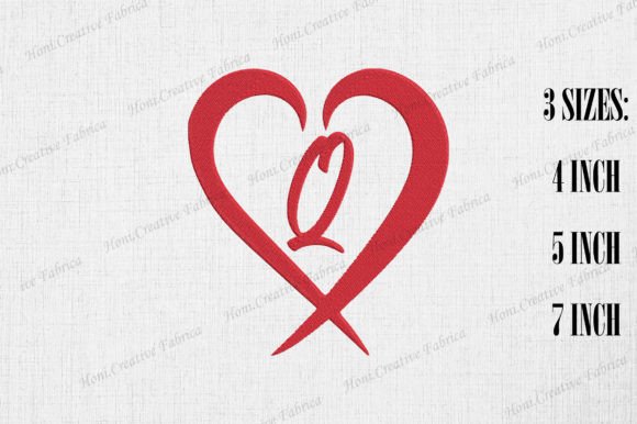 Review: Letter Q with Heart Valentine Design for Merch