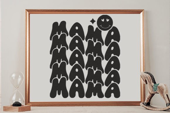 Review: Mama, Echo Stacked Text & Smiley Design