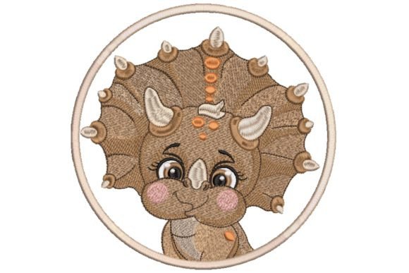Review: Portrait Cute Triceratops Baby Dinosaur Design