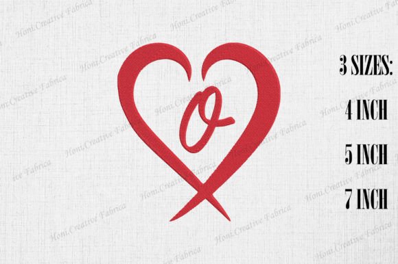Reviewing Letter O with Heart Valentine’s Day Design