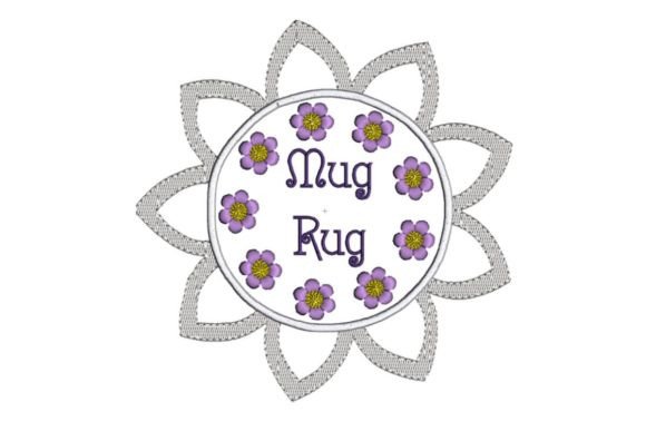 Reviewing the Purple Floral Mug Rug for Sweatshirts